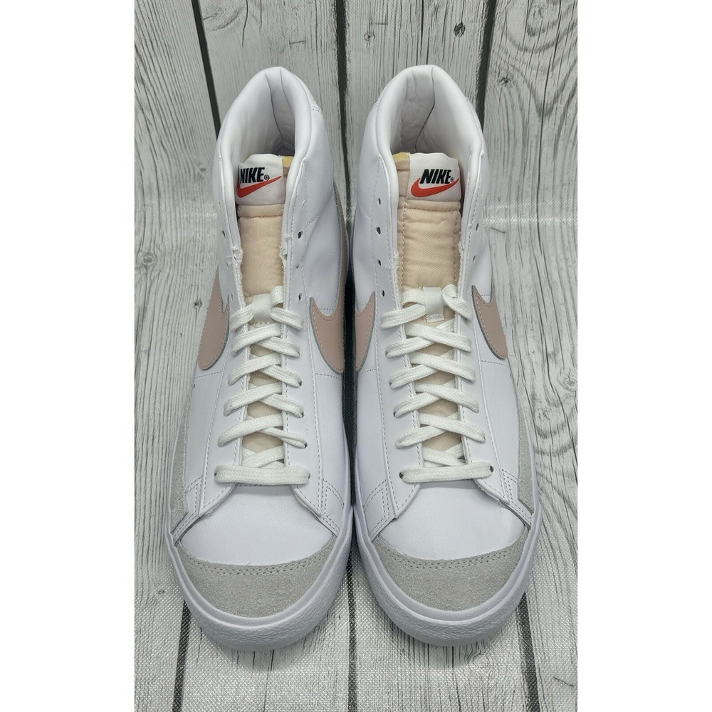 Nike Women's Blazer Mid '77 Vintage White Pink Oxford Size 12 CZ1055‑118 - Picture 6 of 7